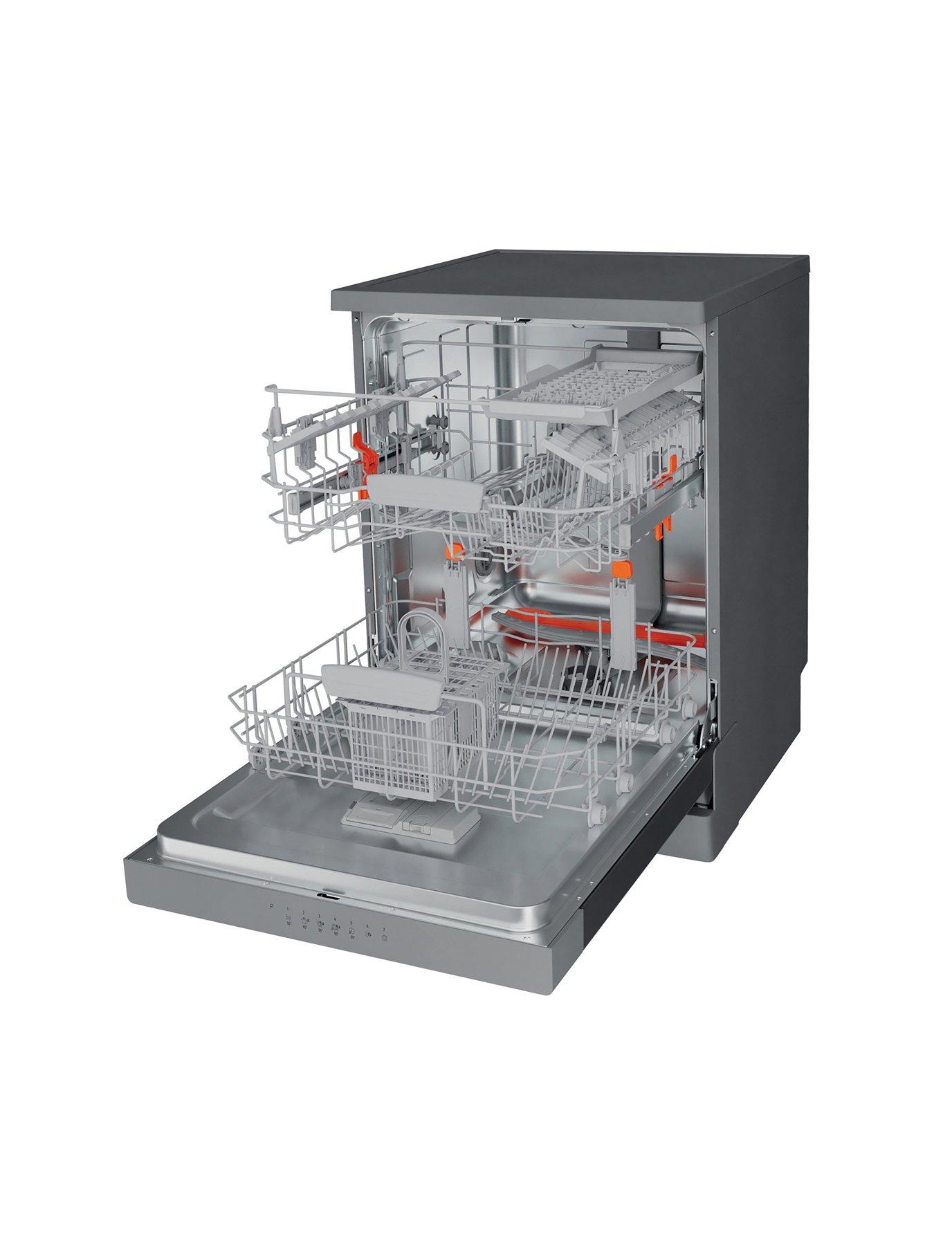 Image 2 of 7 of Hotpoint HFC3C26WCX UK Full Size 14-Place Dishwasher with Quick Wash and 3D Zone Wash - Silver