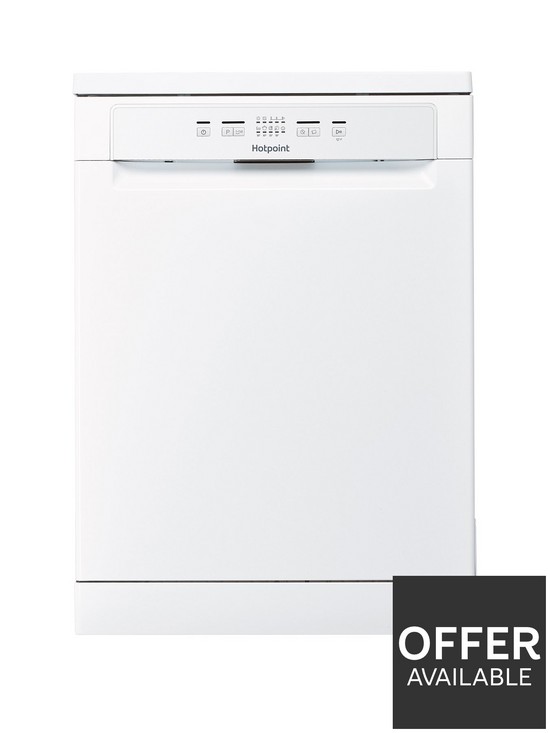 front image of hotpoint-hfe2b26cnuk-full-size-14-place-dishwasher-with-quick-wash-white