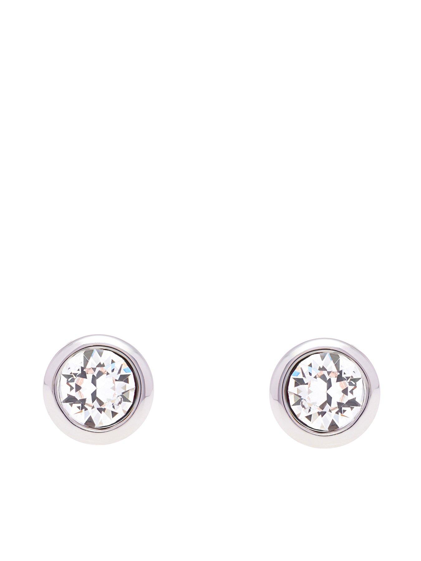 front image of ted-baker-crystal-stud-earrings-silver