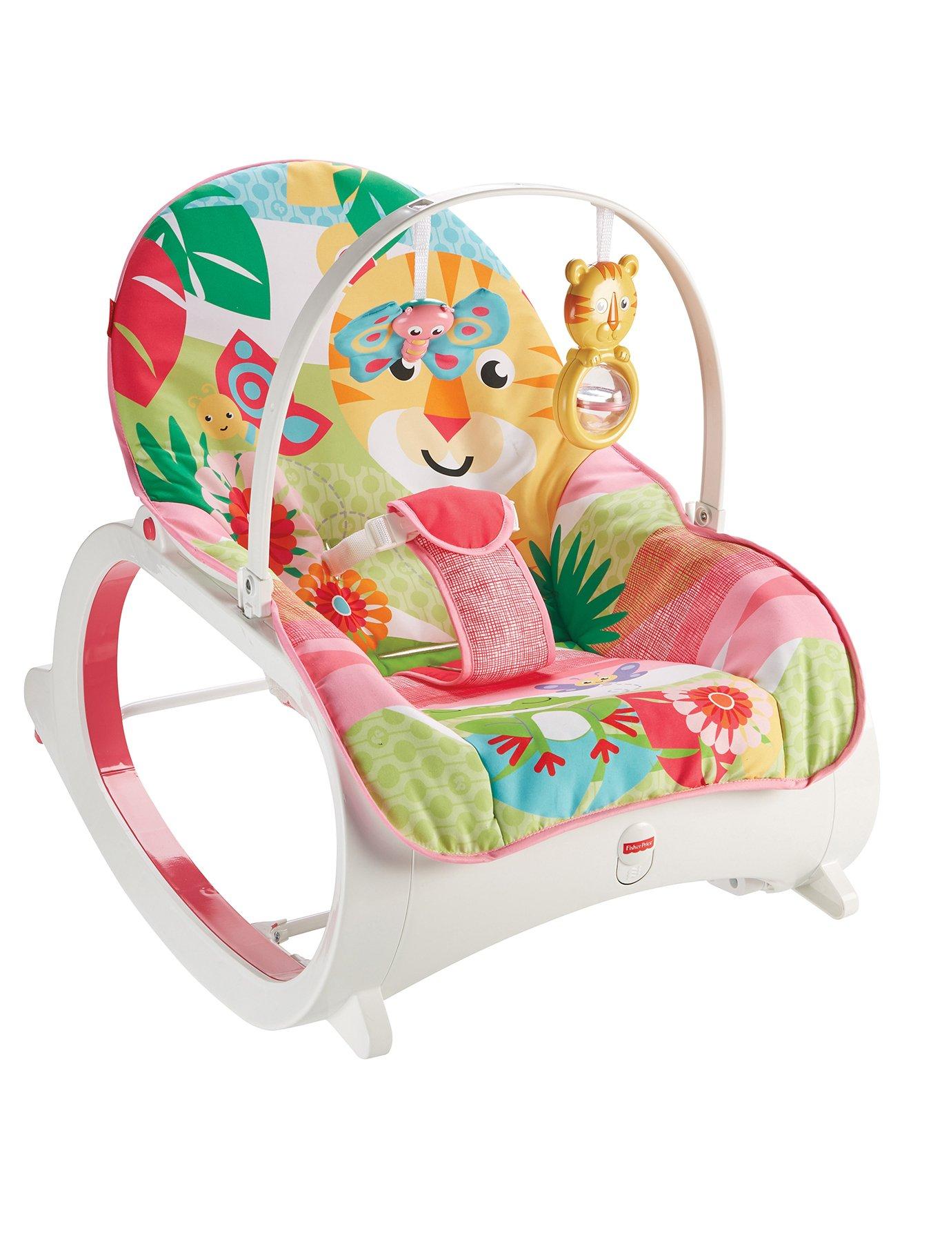 fisher price pink bunny infant to toddler rocker