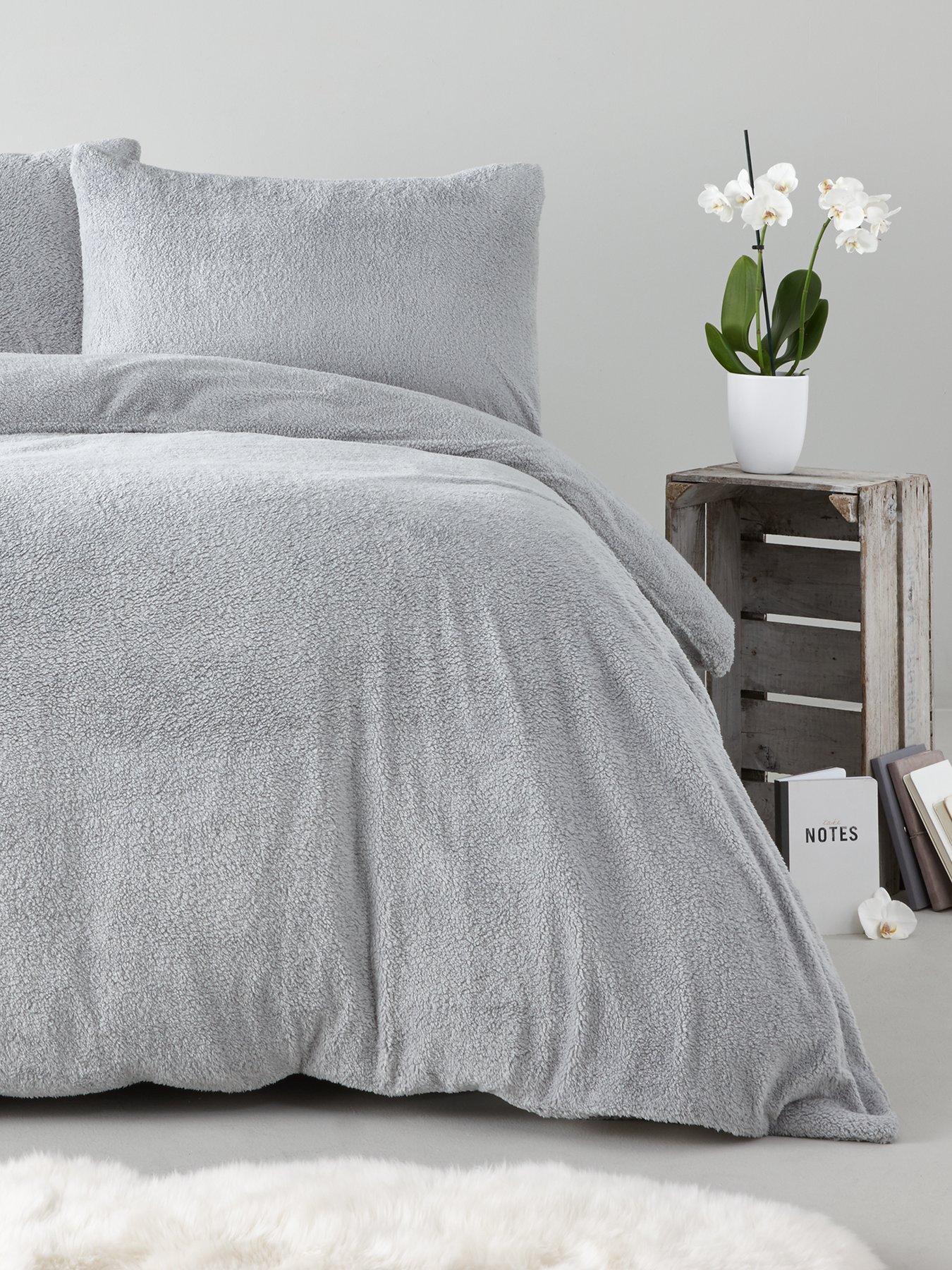 Silentnight Super Soft Teddy Fleece Duvet Cover Set Littlewoods Com