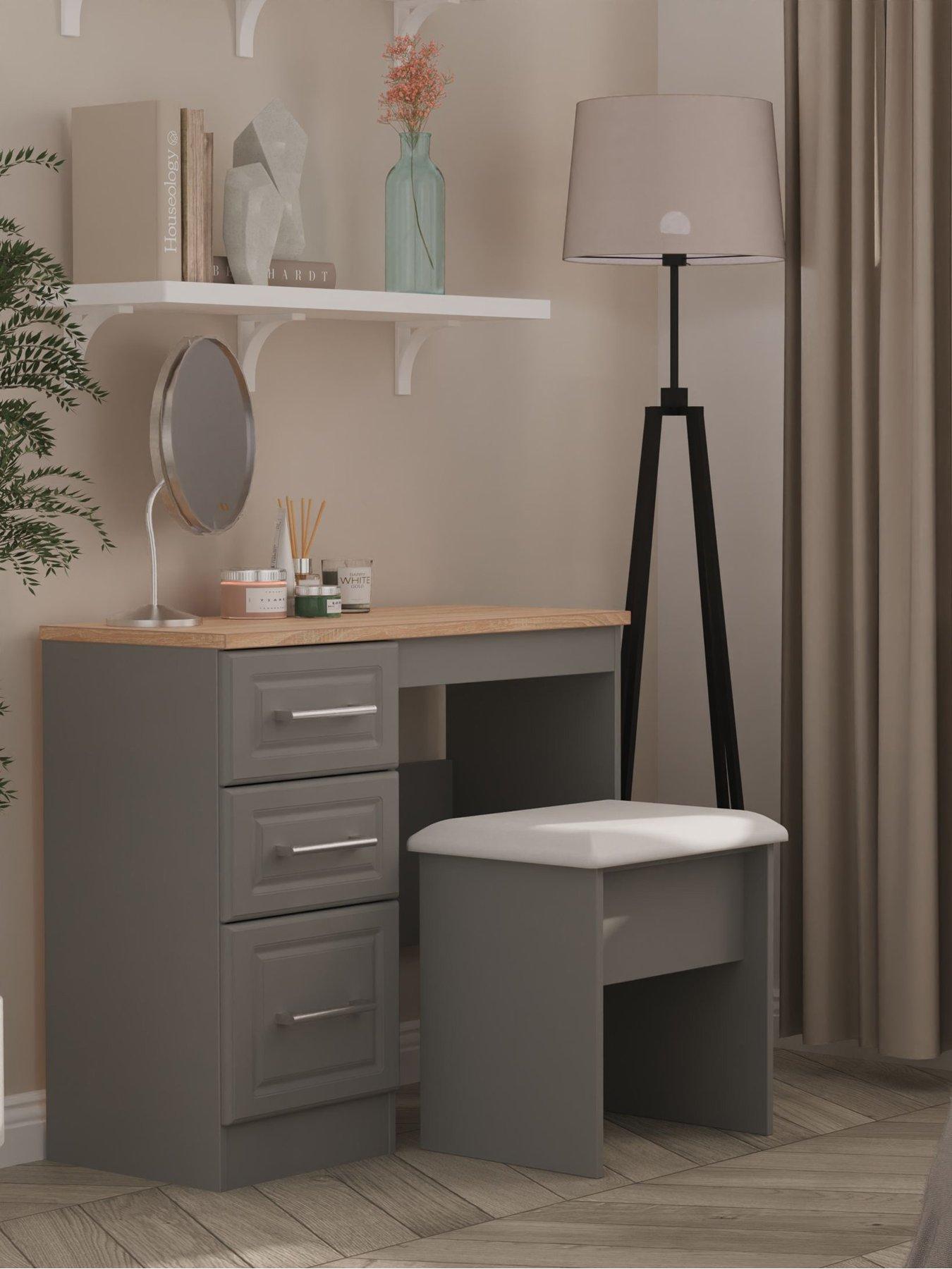 gloss grey dressing table Riviera Dressing Table - Scan Design