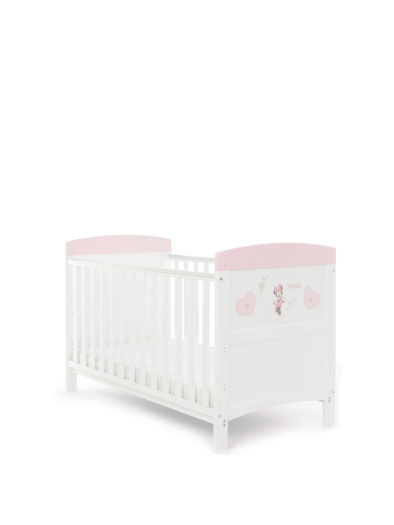 Minnie Mouse Cot Bed Hearts Littlewoods Com