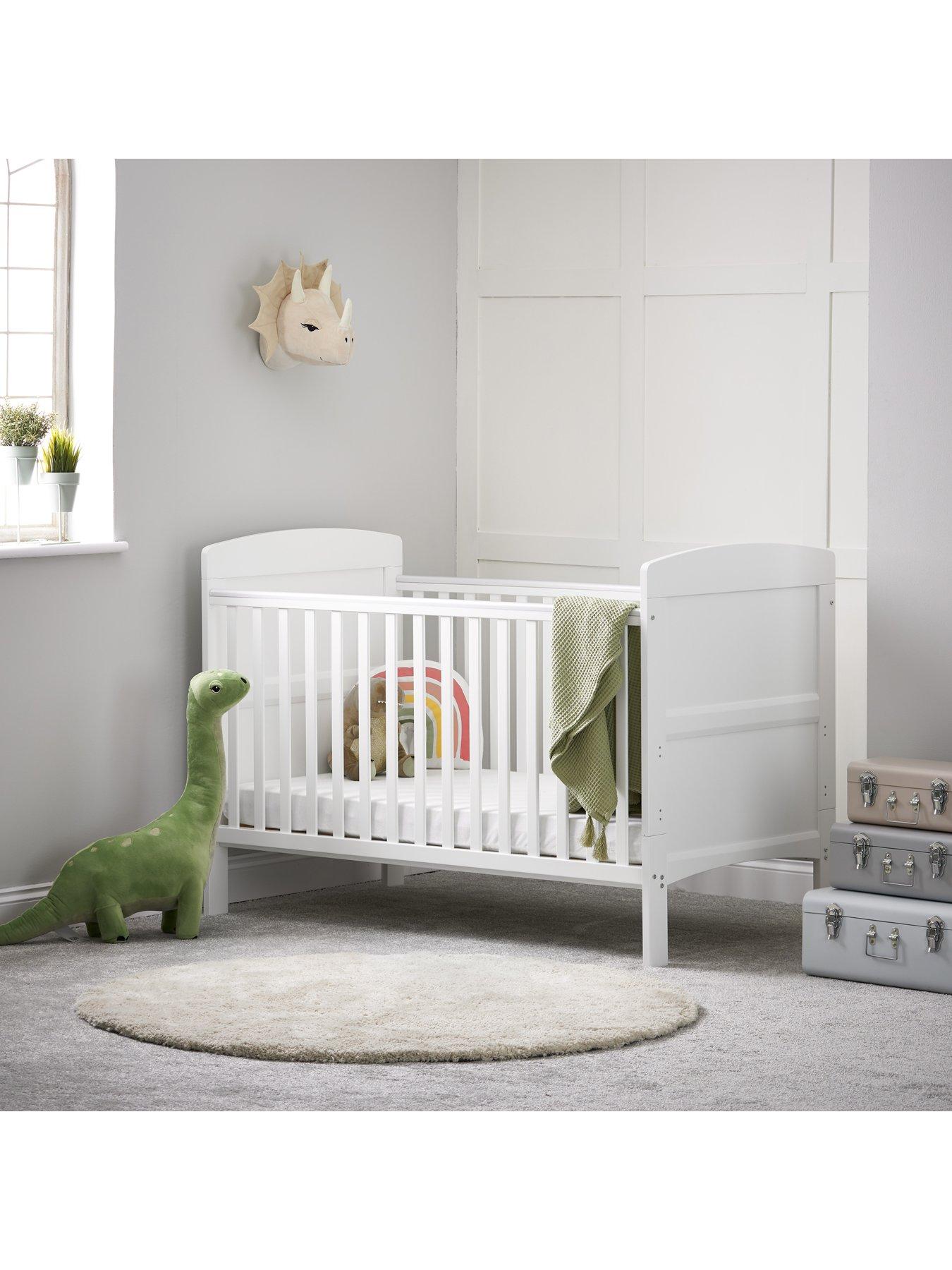 obaby grace cot bed walnut