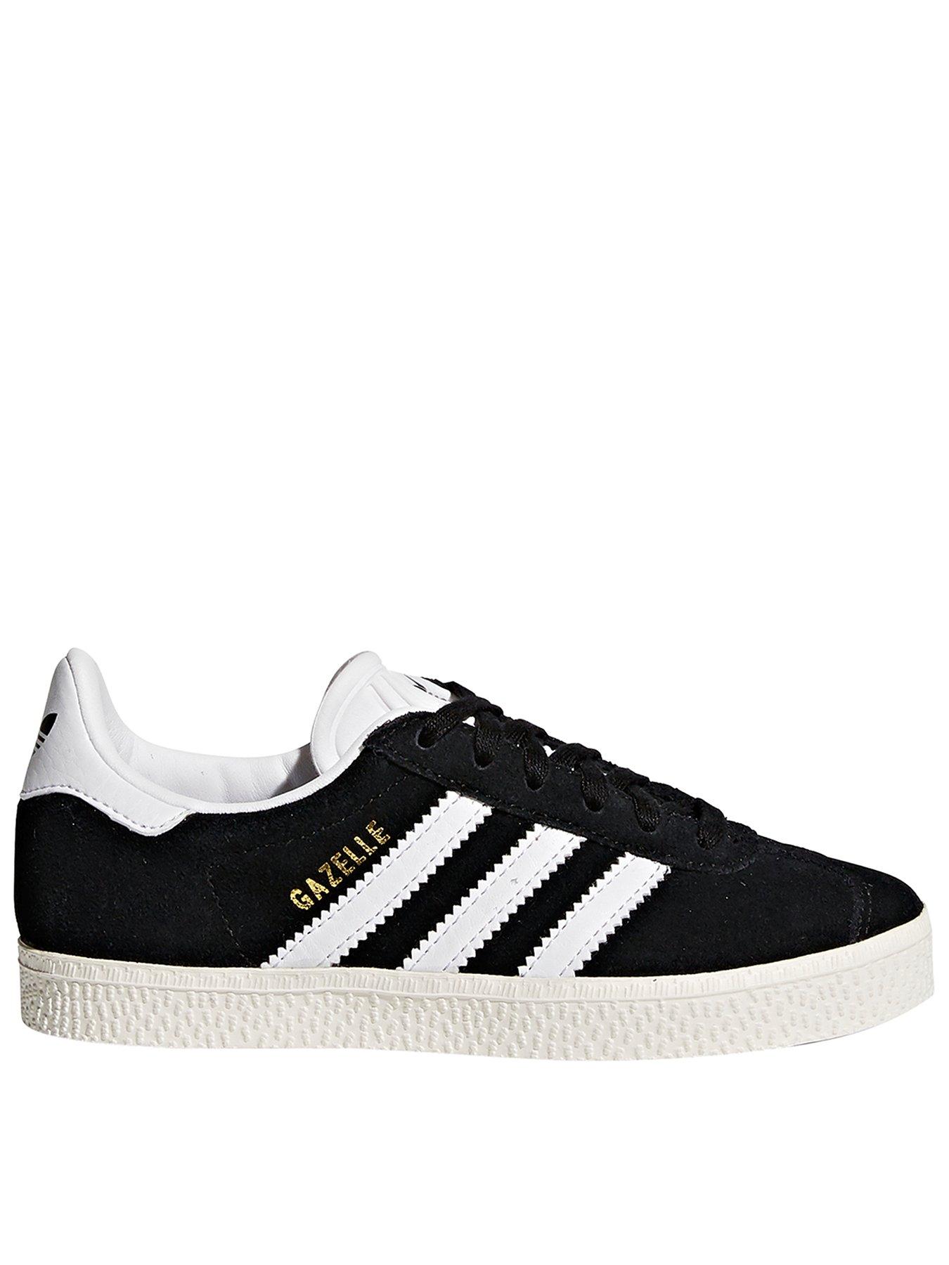 adidas Originals Unisex Kids Gazelle Trainers - Black | Littlewoods