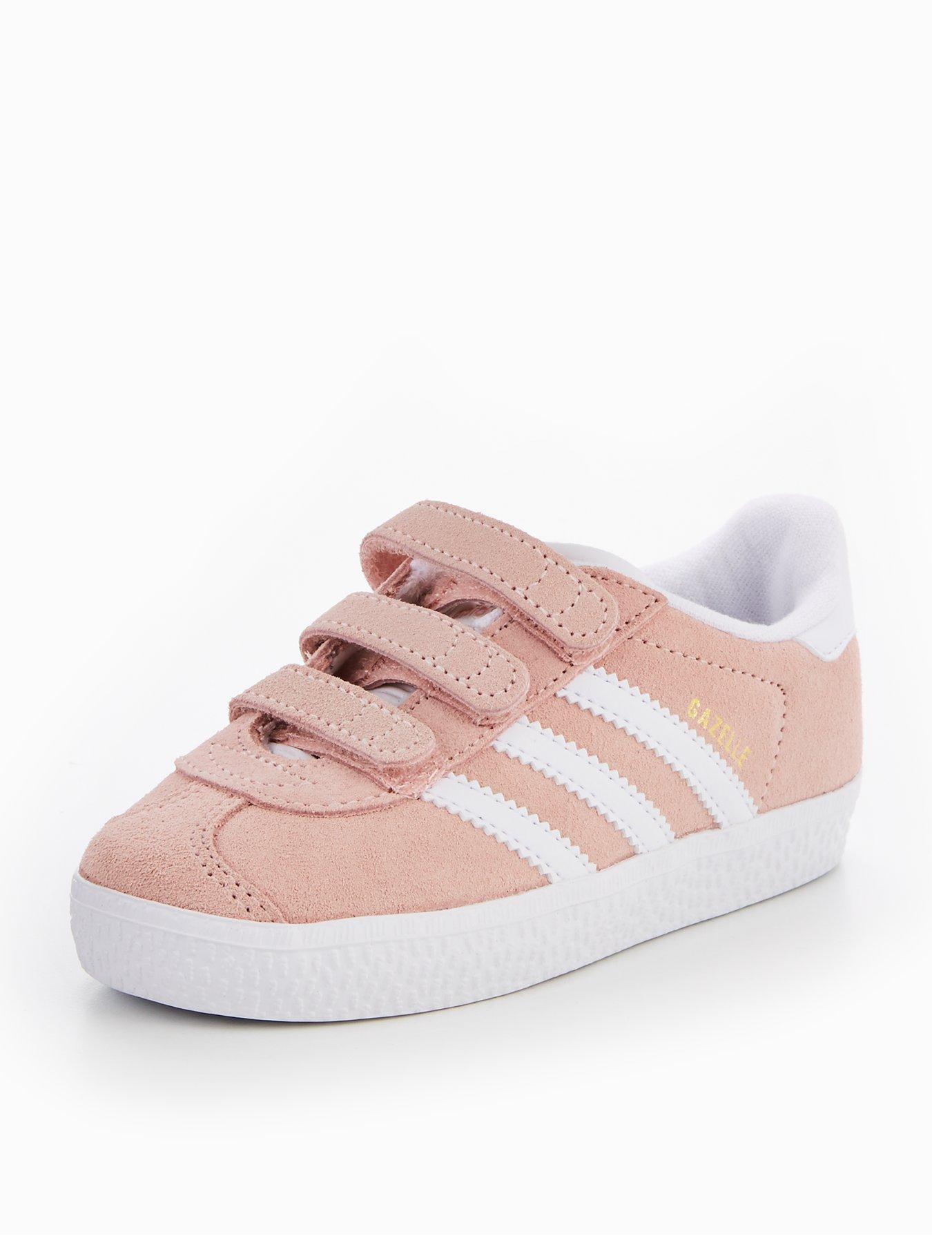 Ladies pink adidas sales gazelle trainers