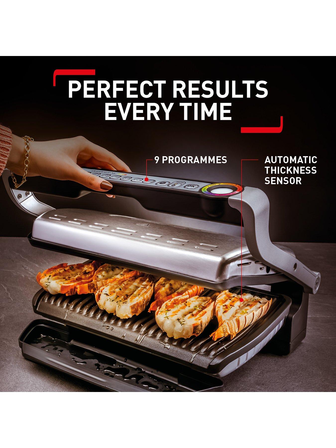 Image 3 of 7 of Tefal OptiGrill XL 9 Automatic Settings Stainless steel Health Grill GC722D40