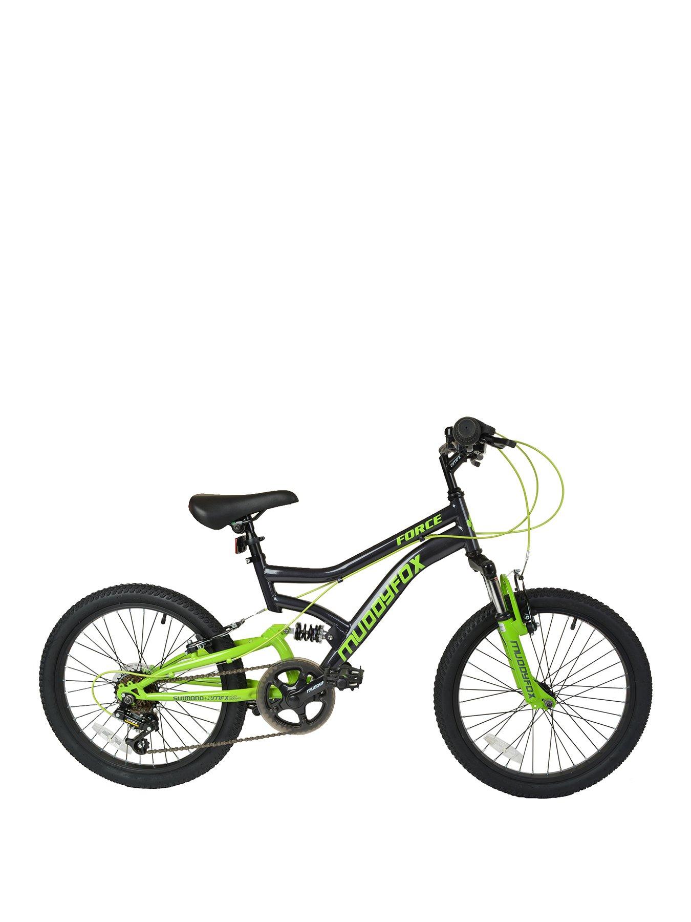 muddyfox radar 20 inch dual suspension mountain bike