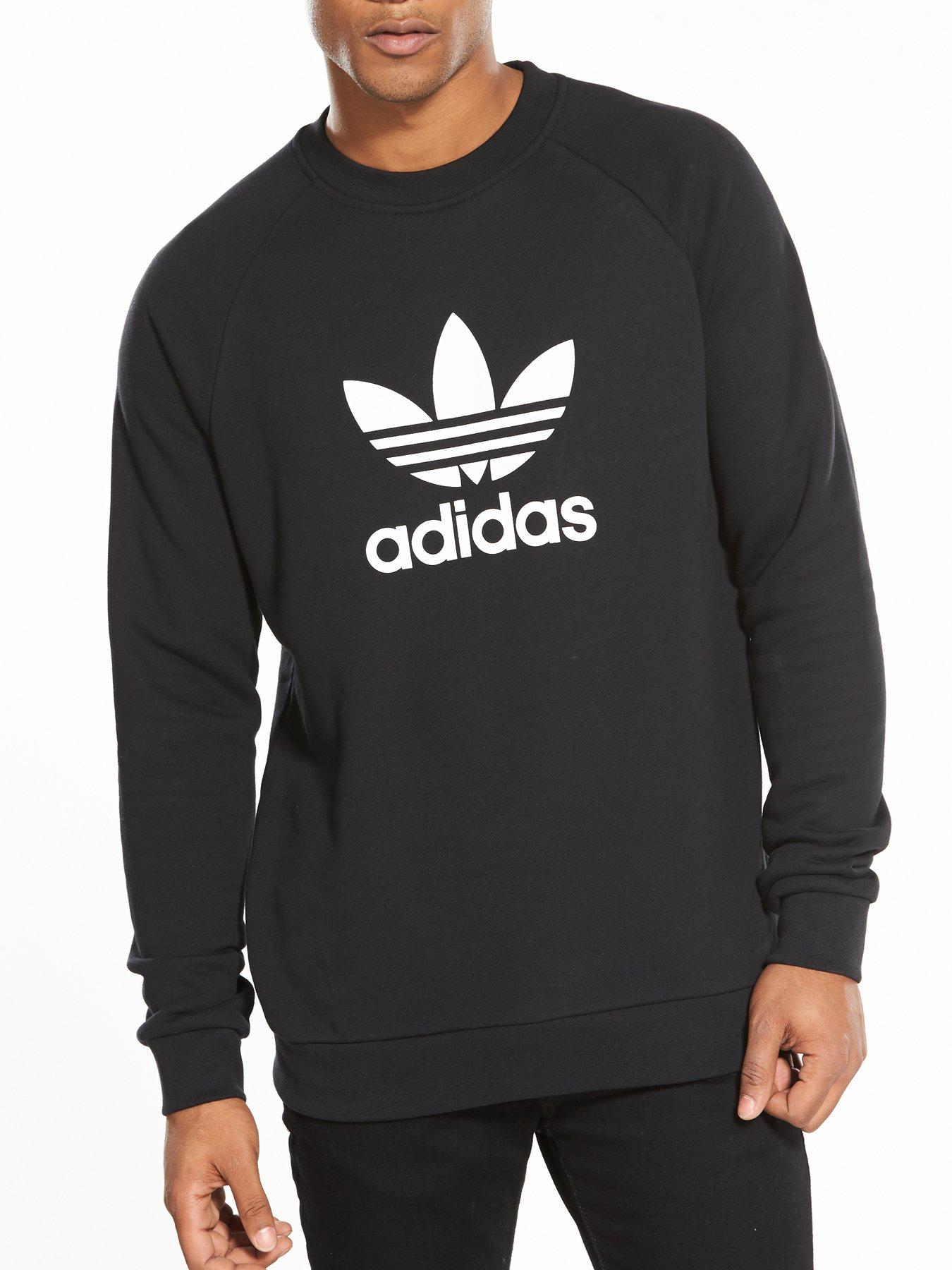 adidas trefoil crew neck