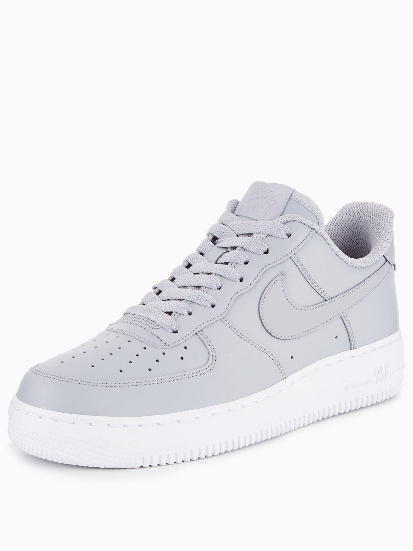 Nike Air Force 1 '07 - Grey/White | littlewoods.com