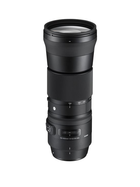 front image of sigma-150-600mm-f5-63-dg-os-hsm-i-c-contemporary-super-telephoto-lens-canon-fit