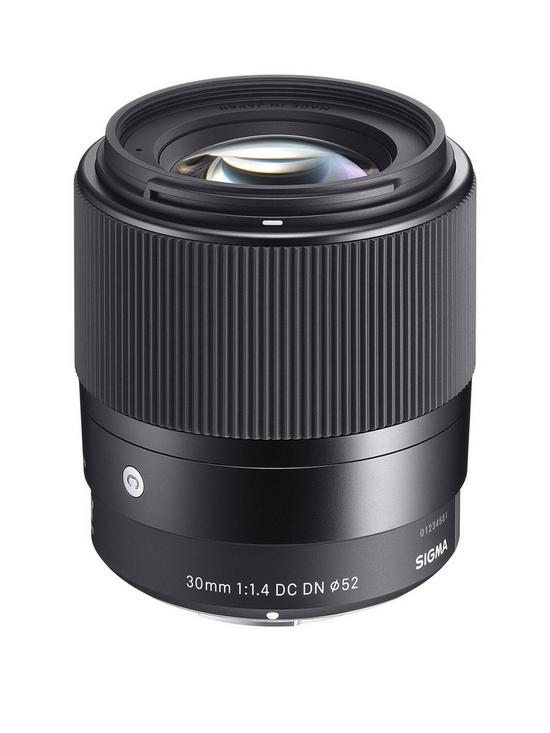 front image of sigma-30mmf14-dc-dn-i-c-contemporary-prime-standard-lens-sony-e-fit