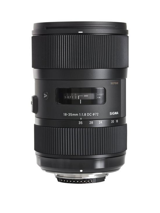 front image of sigma-18-35mm-f18-dc-hsm-i-a-art-standard-zoom-lens-nikon-fit