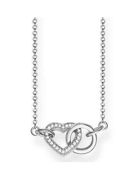 thomas-sabo-sterling-silver-cubic-zirconia-together-forever-heart-link-necklace