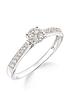  image of love-diamond-9ctnbspwhite-gold-25-points-of-diamonds-ring-with-stone-set-shoulders