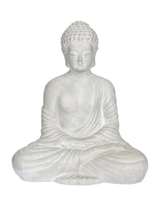 front image of sitting-buddha-ornament