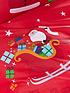  image of catherine-lansfield-santasnbspchristmas-presents-duvet-cover-set-red