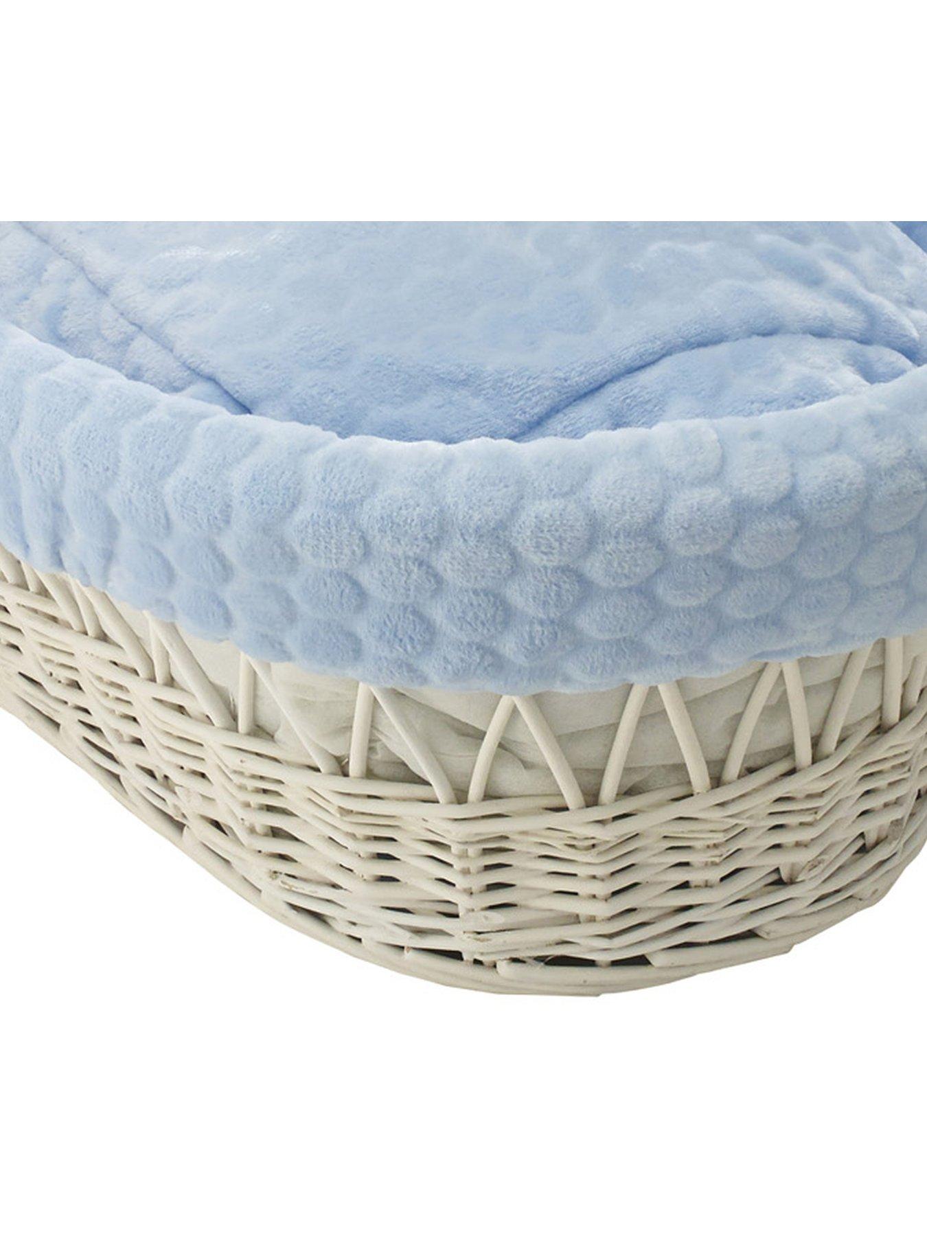 Clair De Lune 6 Piece Marshmallow Moses Starter Set White Wicker