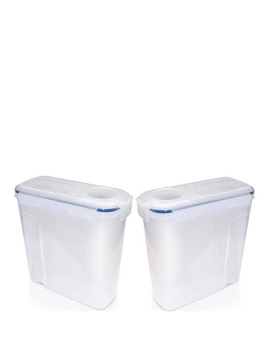 front image of addis-clip-amp-close-4-litre-cereal-food-storage-containers-ndash-set-of-2