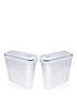  image of addis-clip-amp-close-4-litre-cereal-food-storage-containers-ndash-set-of-2