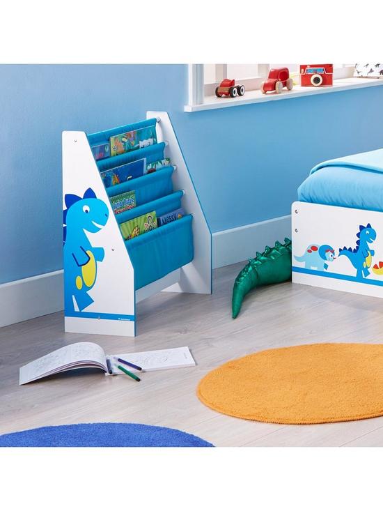 stillFront image of hello-home-dinosaurs-kids-sling-bookcase