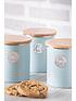  image of typhoon-living-tea-coffee-and-sugar-storage-canisters-blue