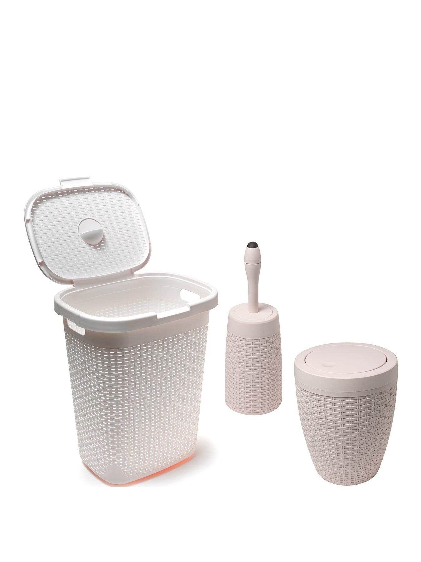 undefined 50-litre Faux Rattan Bathroom Set