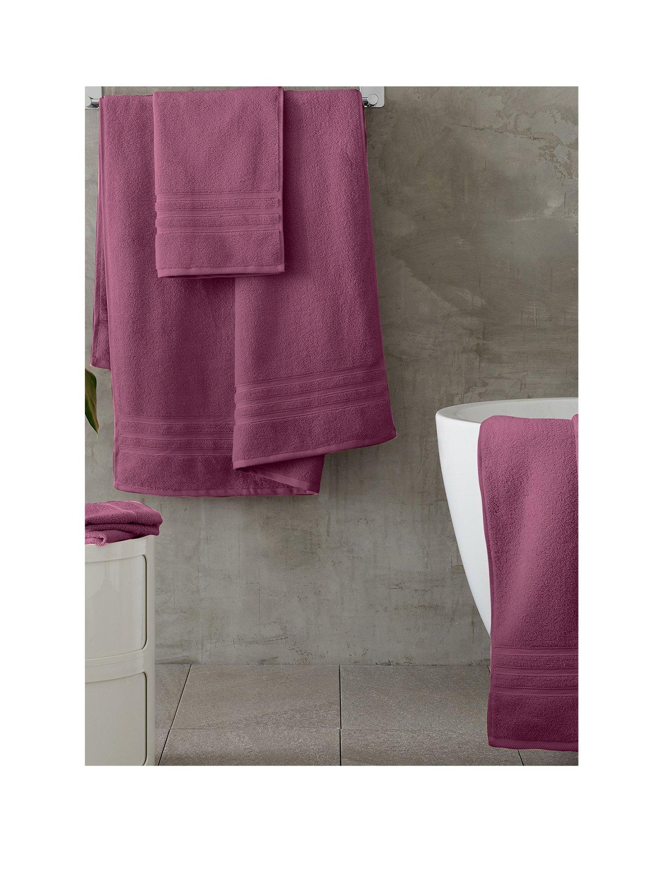 Catherine Lansfield Zero Twist Bath Sheet Pair