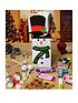  image of personalised-snowman-christmas-themed-sweet-box-400-grams