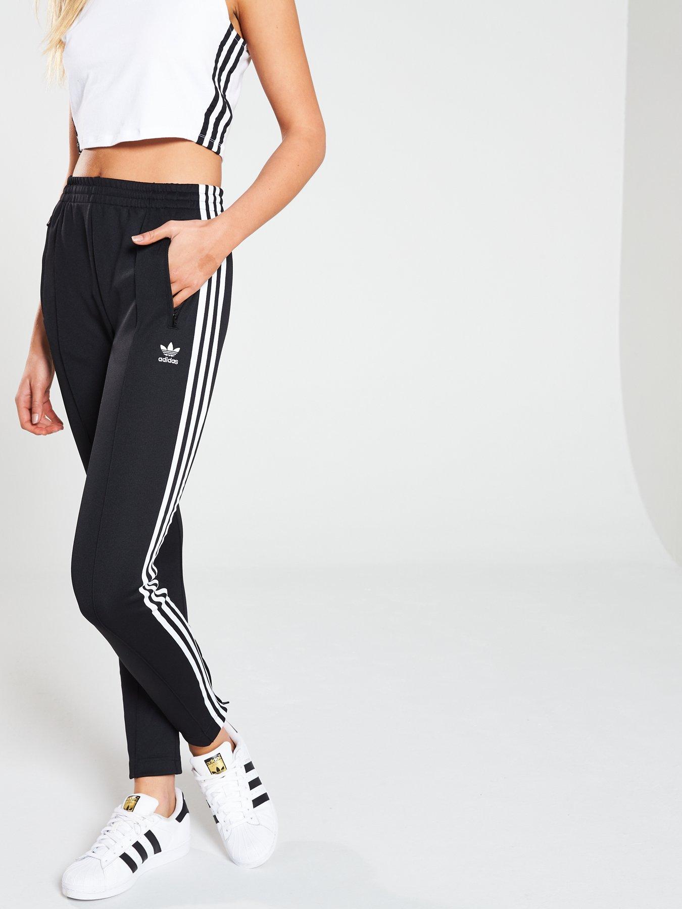 adidas superstar track pants black