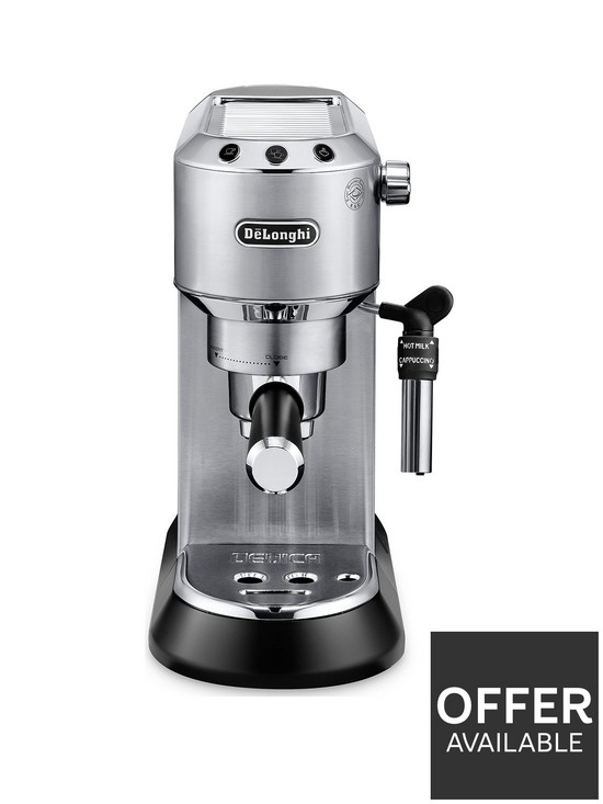 front image of delonghi-dedica-style-barista-espresso-machine-amp-cappuccino-maker-ec685m