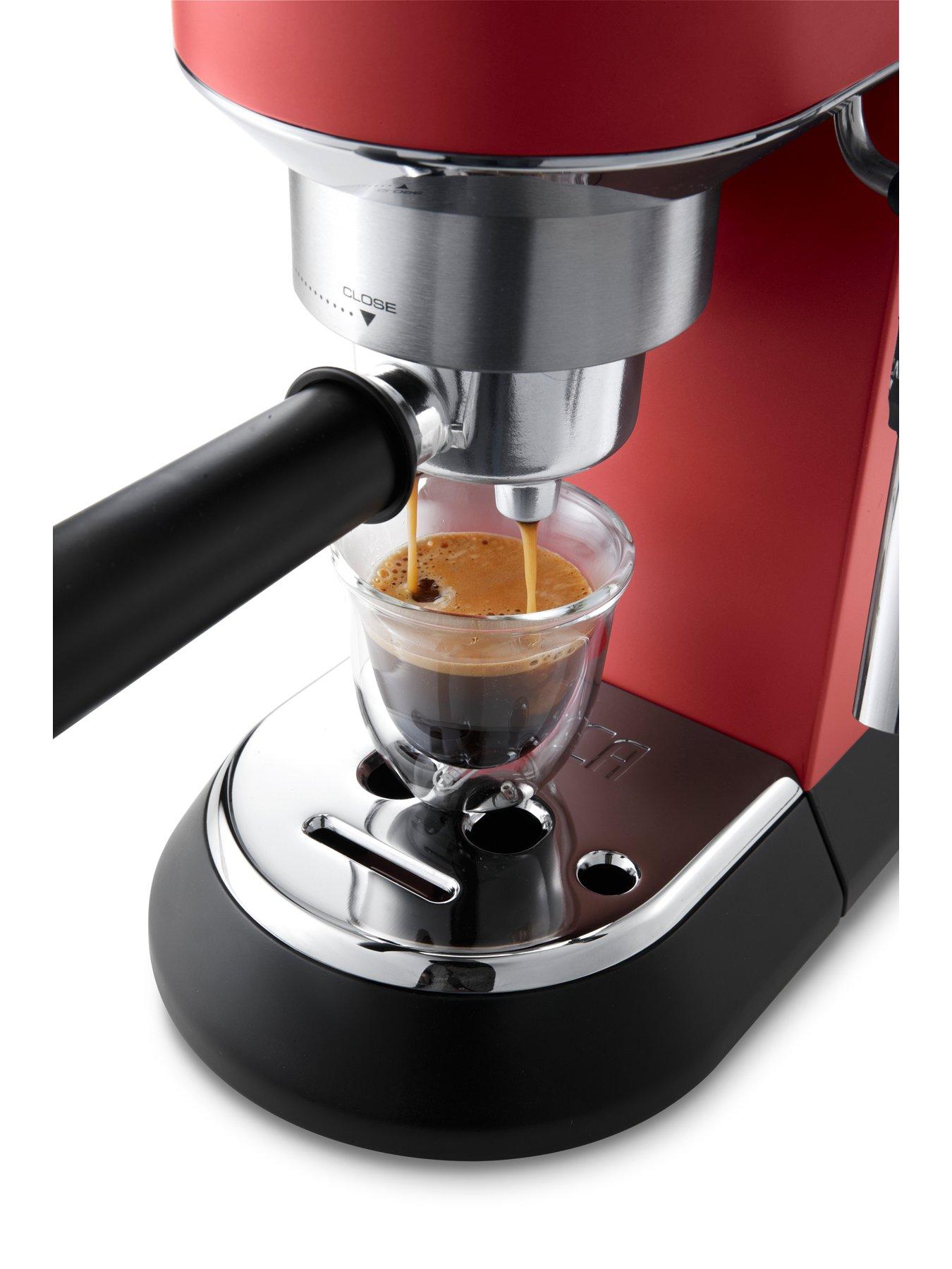 Delonghi Dedica Pump Coffee Machine Red Littlewoods Com