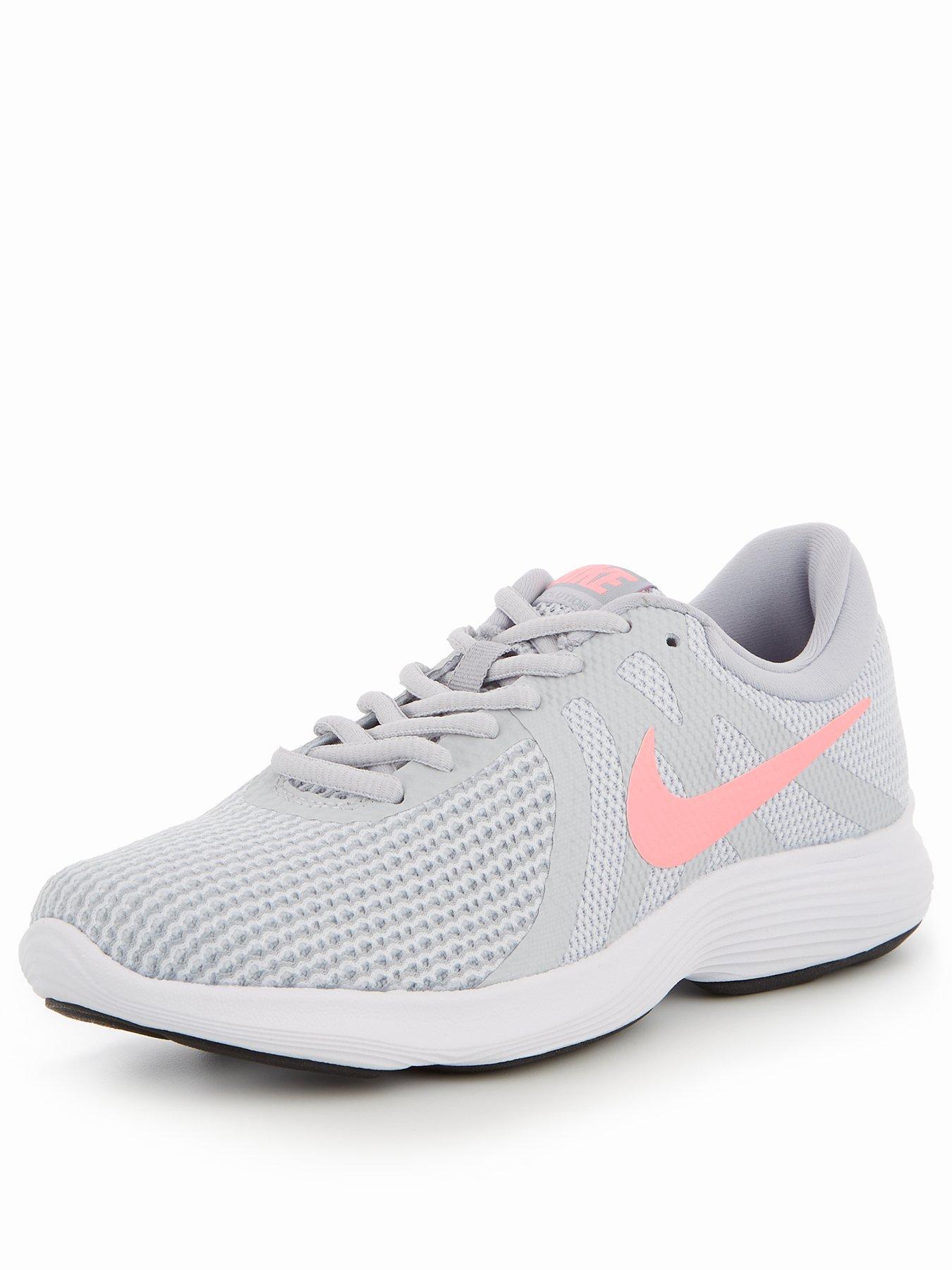 nike grey and pink