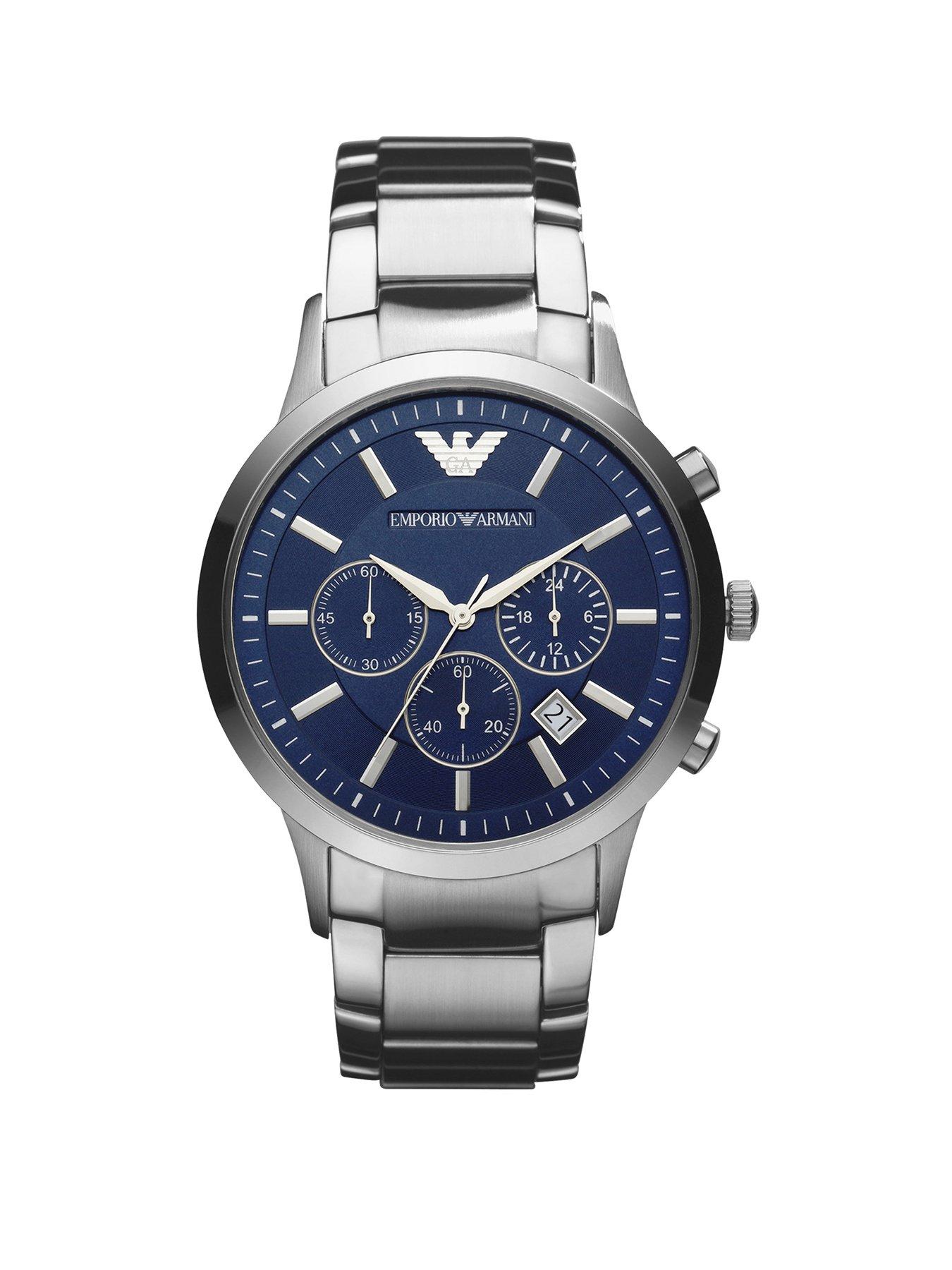 grey armani watch