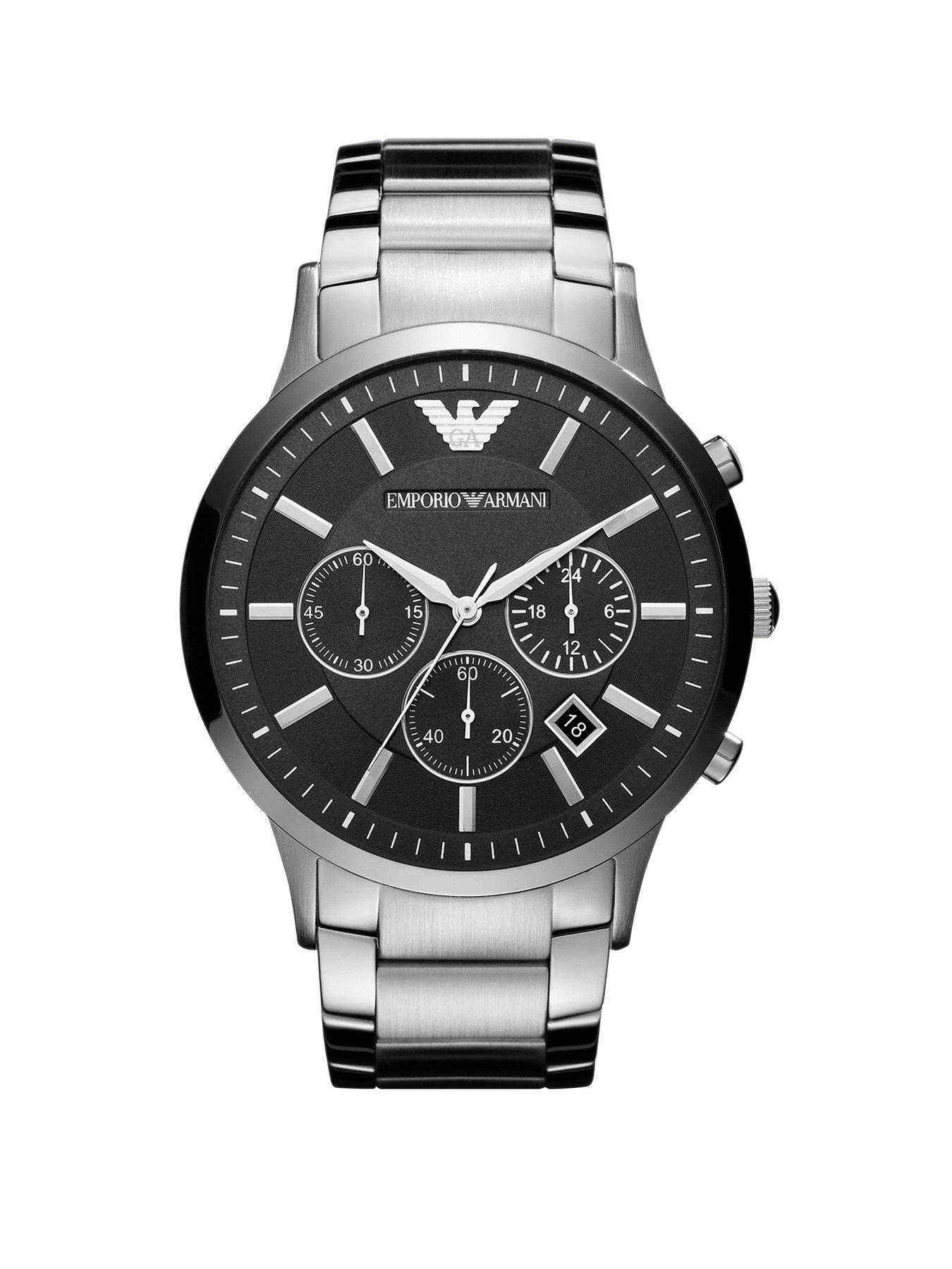 stainless steel back emporio armani