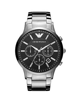 emporio-armani-stainless-steel-bracelet-black-dial-gents-watchnbsp