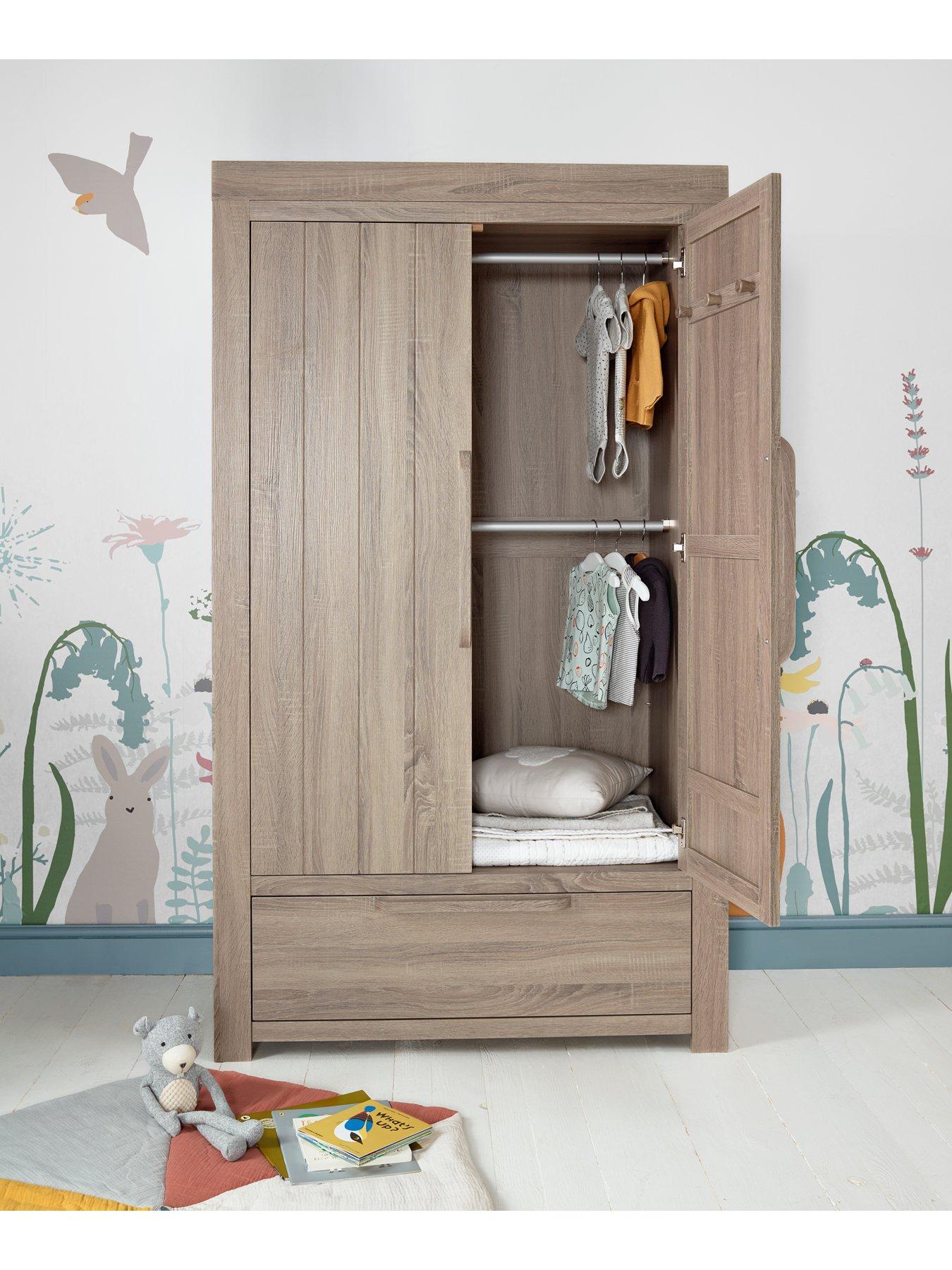  image of mamas-papas-franklin-cot-bed-dresser-changer-and-wardrobe