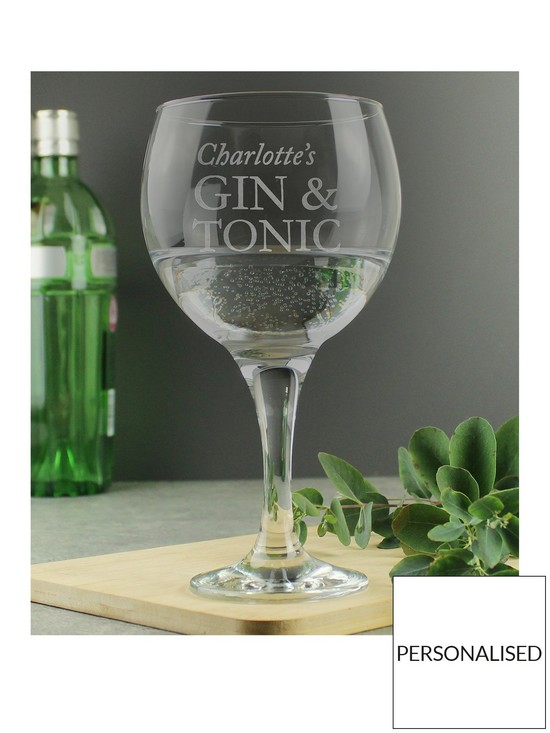 front image of the-personalised-memento-company-personalised-large-gin-glass