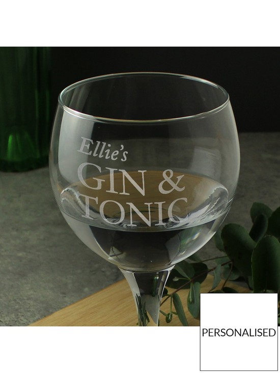 stillFront image of the-personalised-memento-company-personalised-large-gin-glass