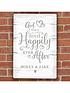  image of the-personalised-memento-company-personalised-happily-ever-after-metal-sign