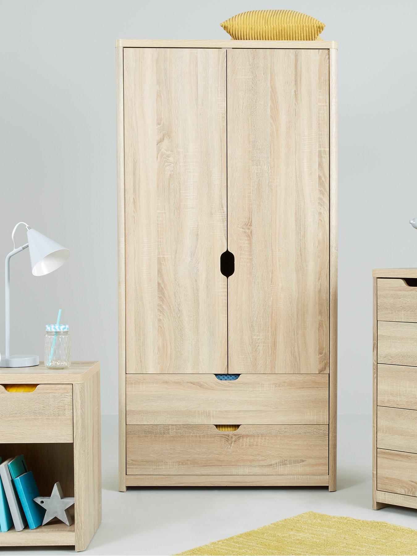front image of very-home-aspen-2-door-2-drawer-wardrobe-oak
