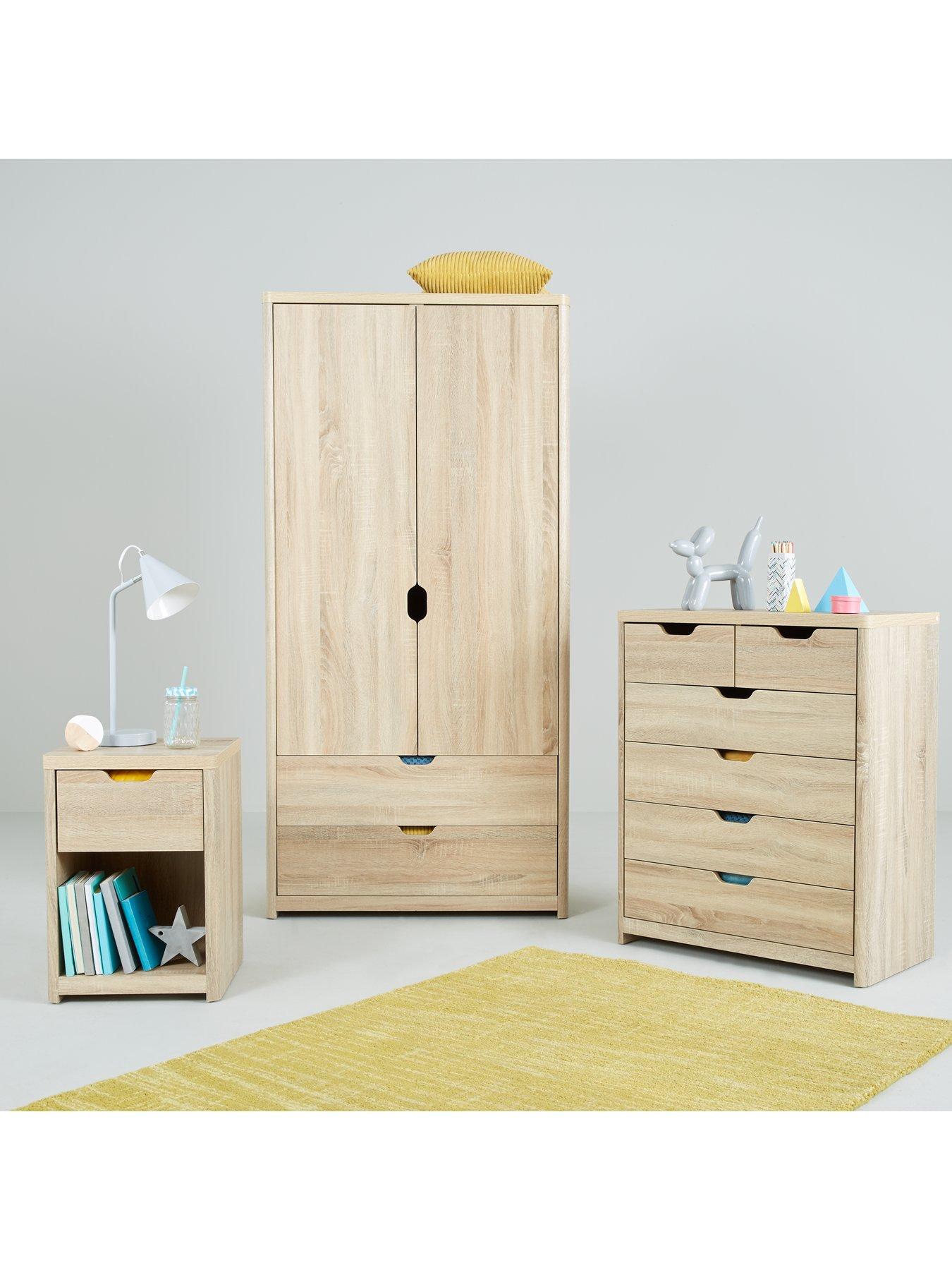  image of very-home-aspen-2-door-2-drawer-wardrobe-oak
