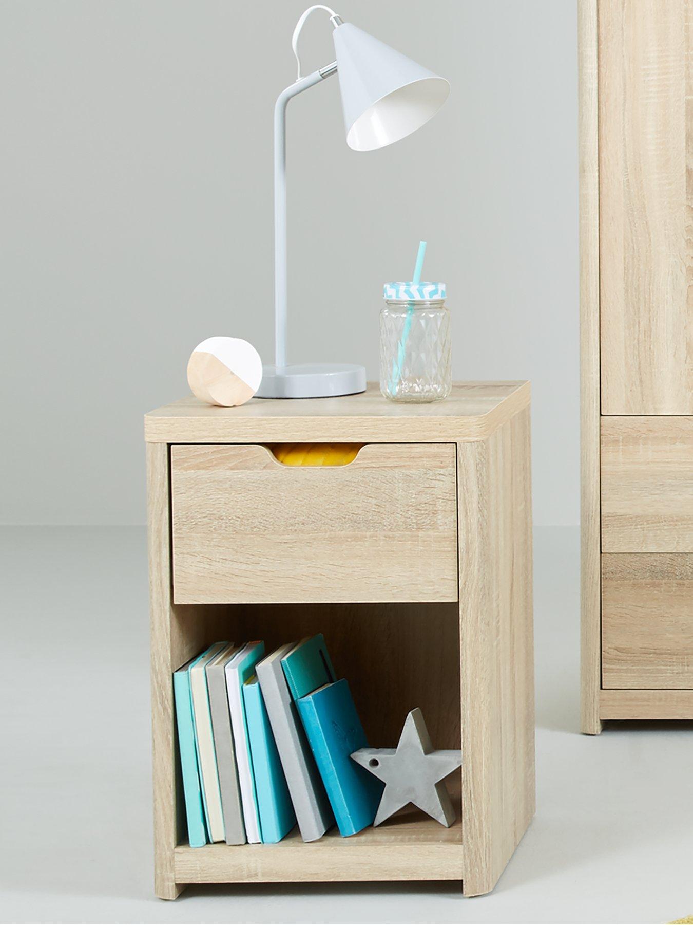 very-home-aspen-1-drawer-bedside-chest-oak-effect