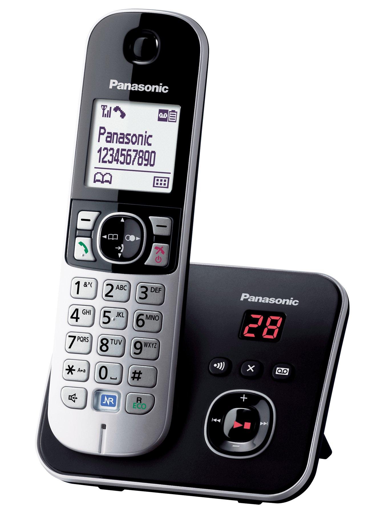 stillFront image of panasonic-kx-tg6821eb-cordless-dect-phone-with-answering-machine-single