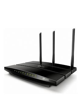 TP Link  Tp Link Ac1200 Dual-Band Wireless Vdsl Modem Router (For Phone Line Connection), Archer Vr400
