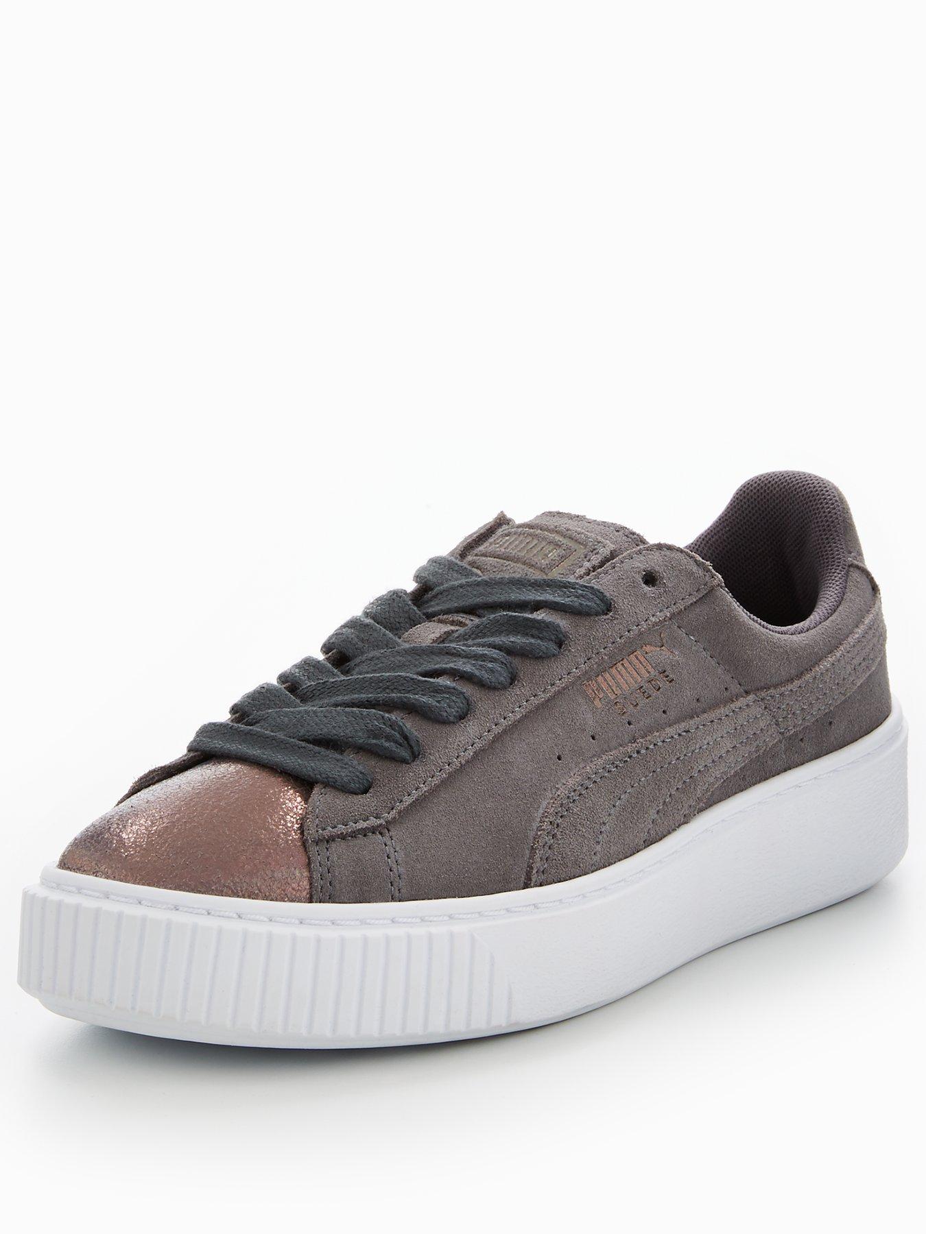 puma suede platform grey puma suede platform grey