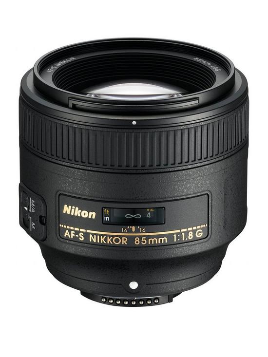 front image of nikon-af-s-nikkor-85mm-f18g-lens