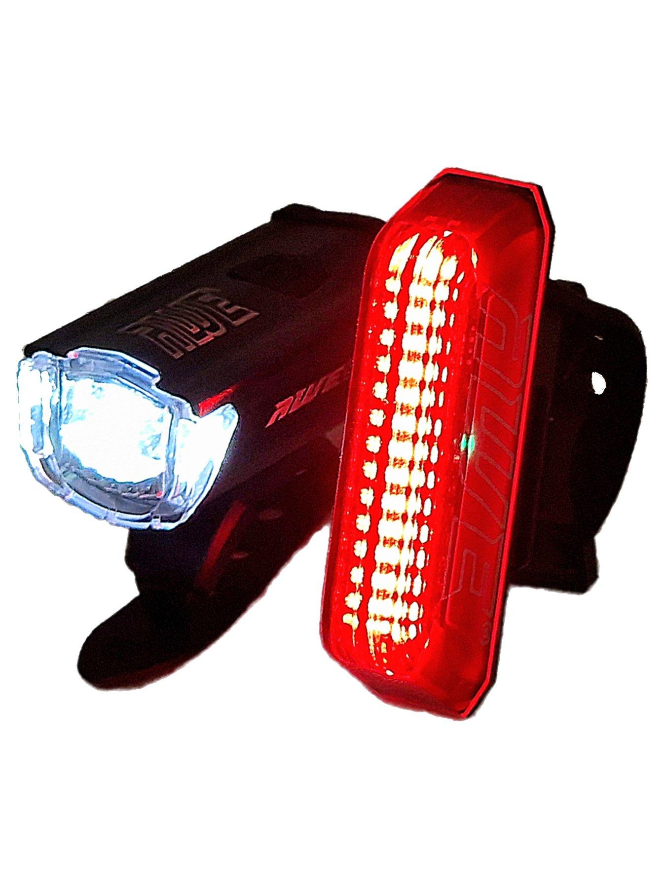 Image 7 of 7 of AWE AWEBright USB Rechargeable Bicycle Light Set 340 Lumens