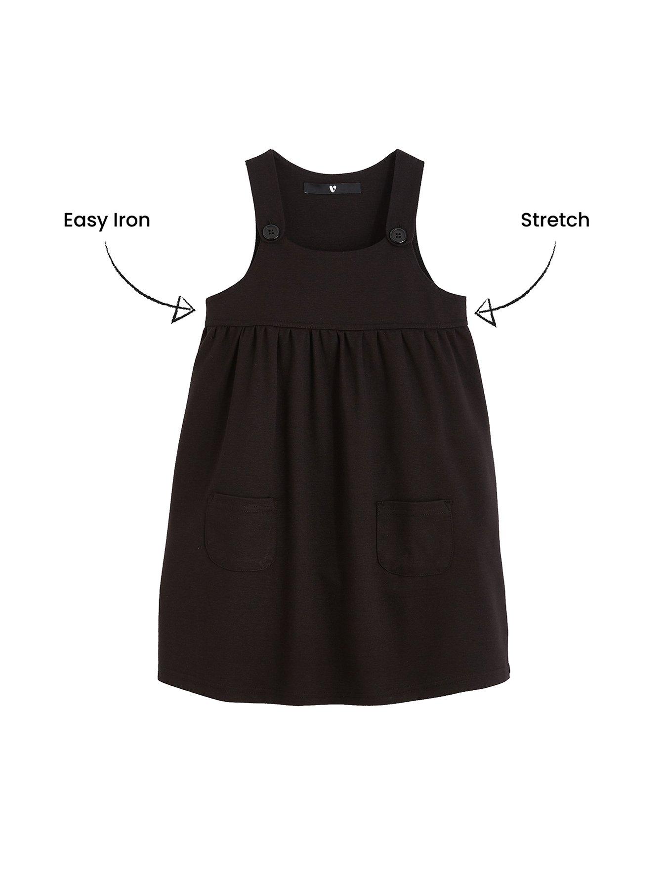 jersey pinafore school dress