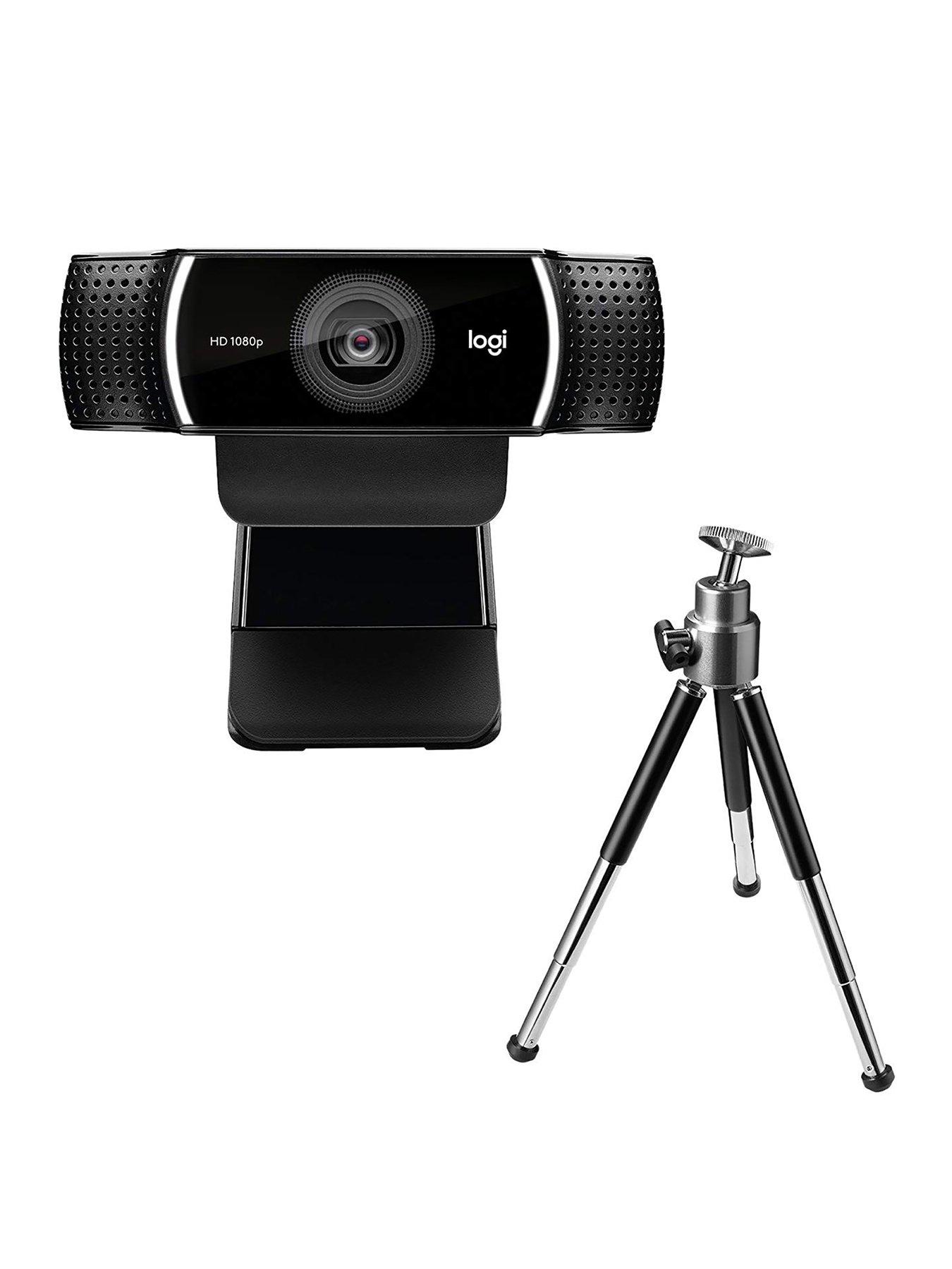 Logitech C922 Pro Stream Webcam with Microphone, Full HD 1080p at 30fps - Black